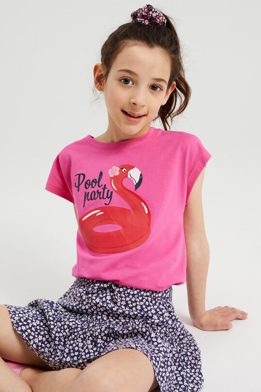 Meisjes T-shirt met opdruk, Roze