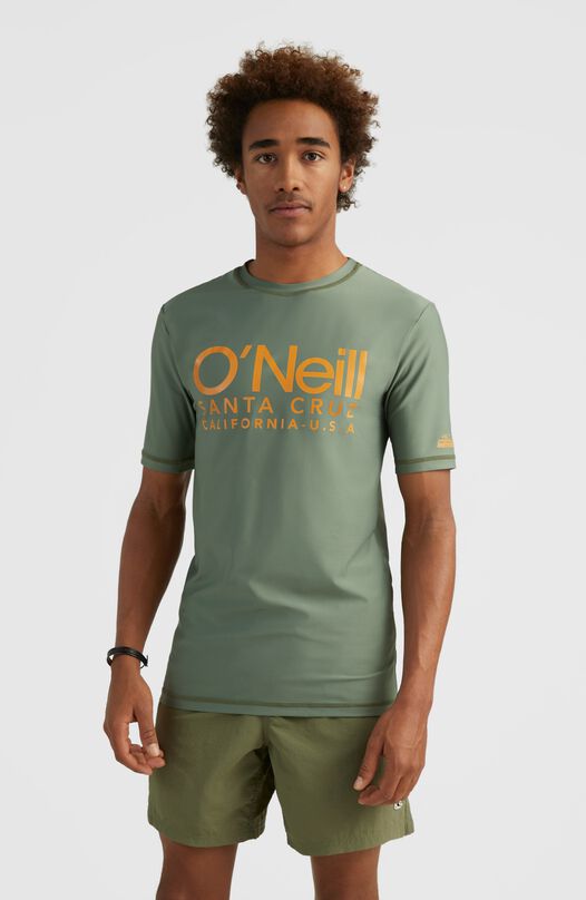 Heren O`Neill Cali Shortsleeve UPF 50+ Sun Shirt Skin, Groen