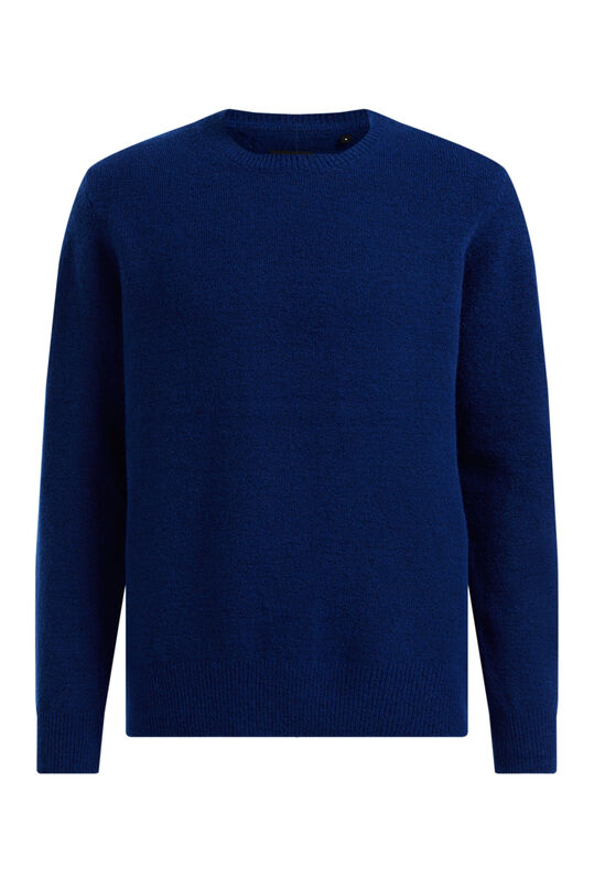 Heren trui van wolmix, Kobaltblauw