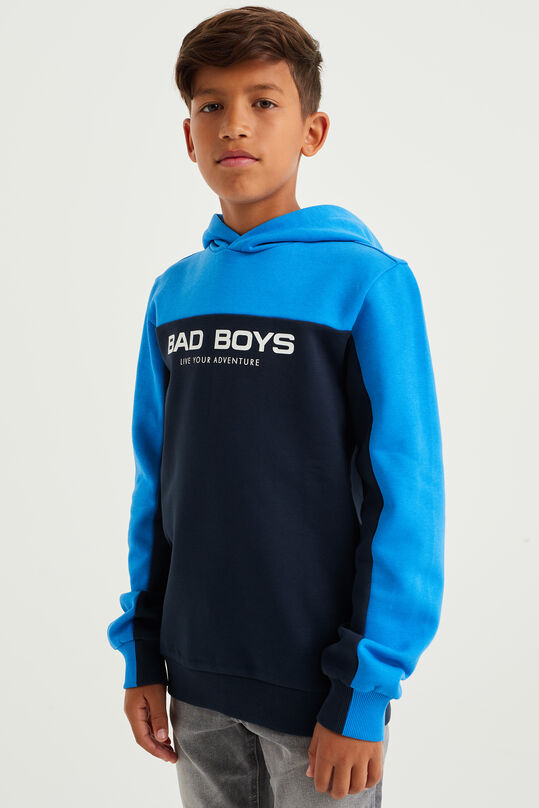 Jongens hoodie met opdruk, Blauw