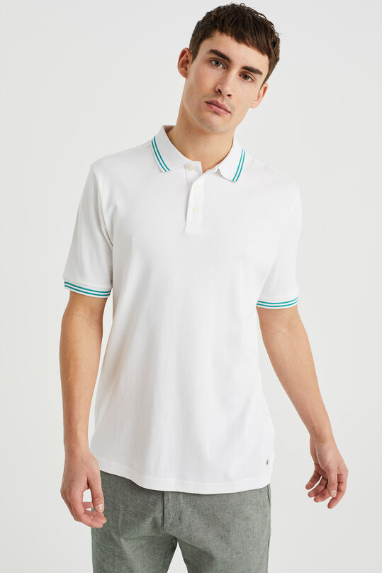 Heren polo, Wit