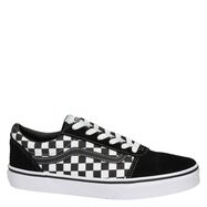 Vans Ward Checkerboard unisex sneaker, Zwart
