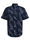 Heren regular fit overhemd met dessin, Donkerblauw