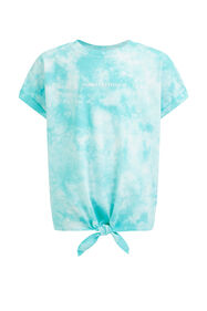 Meisjes tie-dye T-shirt, IJsblauw