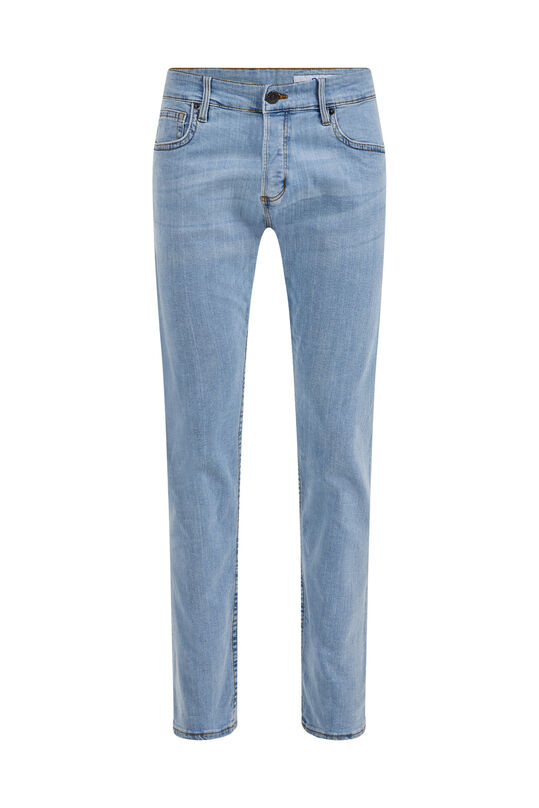 Heren slim fit jeans met comfort-stretch, Lichtblauw