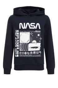 Jongens NASA® hoodie met opdruk, Donkerblauw