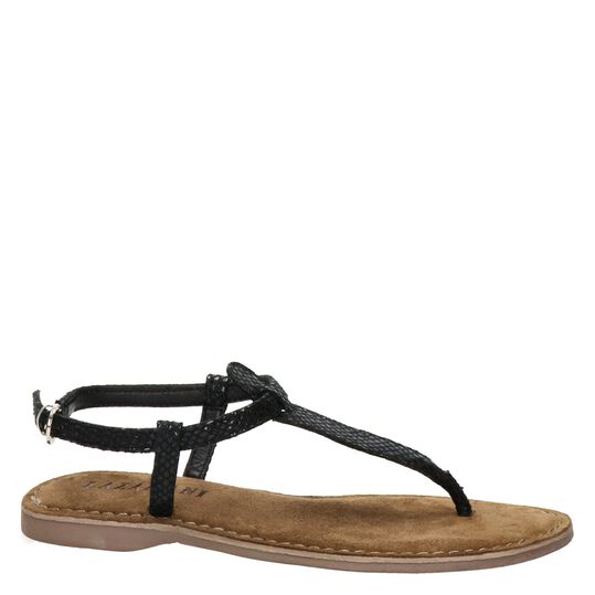 Lazamani dames sandaal, Zwart