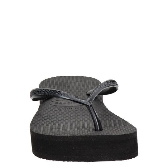 Havaianas Slim Flatform dames slipper, Zwart