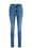 Dames high rise skinny fit jeans met stretch, Blauw