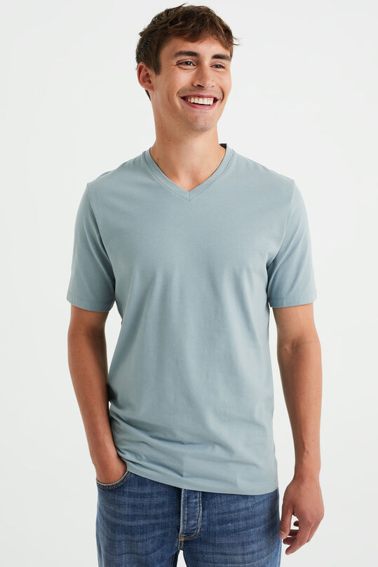 Heren T-shirt, Grijsblauw