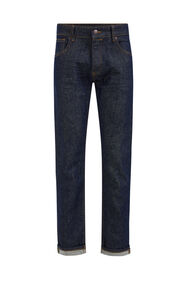 Heren slim fit jeans met comfortstretch, Donkerblauw