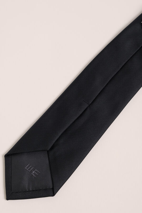 Heren stropdas met structuur, Zwart