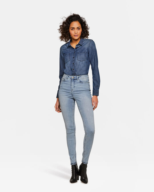 Of later Associëren genezen Dames High Rise Super Skinny Super Stretch jeans | wefashion.nl