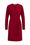 Dames jurk met plooidetail, Rood
