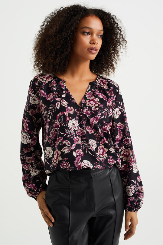 Dames blouse, Paars
