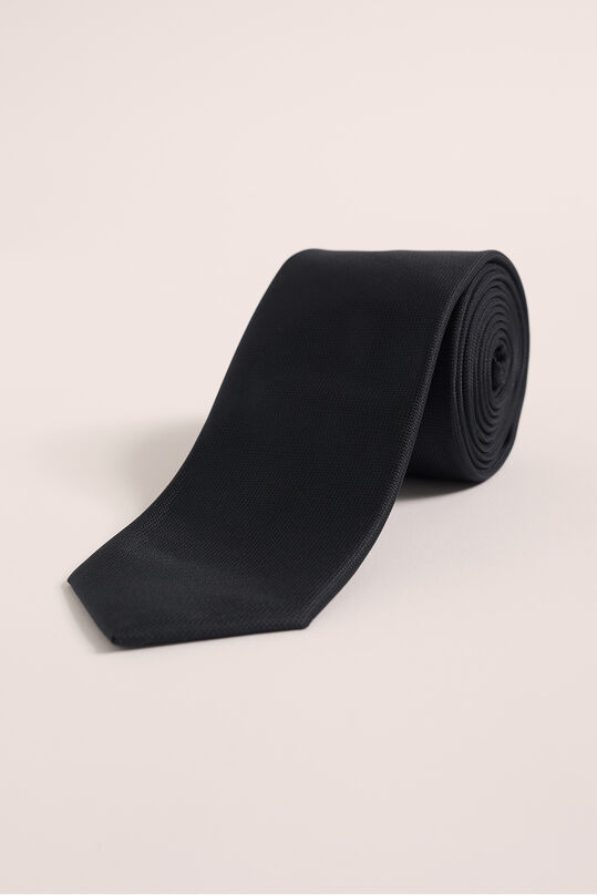 Heren stropdas met structuur, Zwart