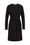 Dames jurk met plooidetail, Zwart