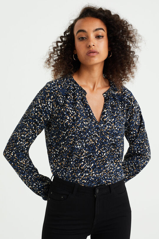 Dames blouse, Donkerblauw