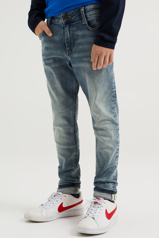 Jongens skinny fit jeans met stretch, Blauw