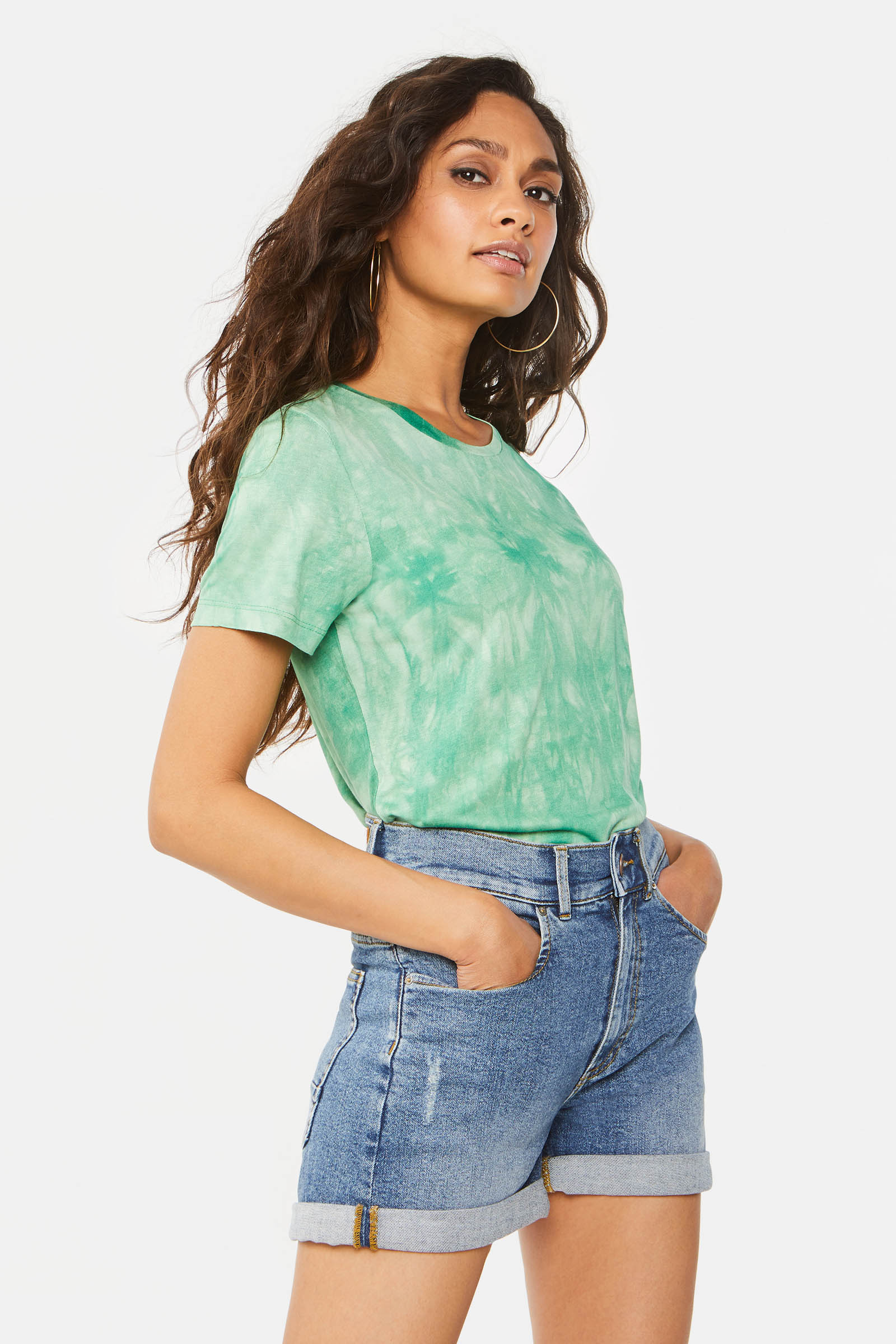 Ambush T-shirt Met Tie-dye Print in het Groen Dames Kleding voor voor Tops voor T-shirts 