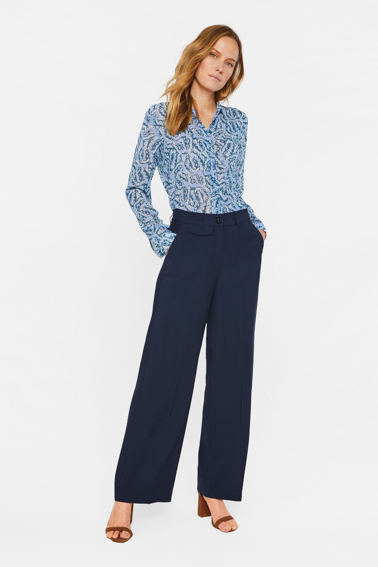 Hedendaags Dames broek met wijde pijpen | 95162218 - WE Fashion DF-69
