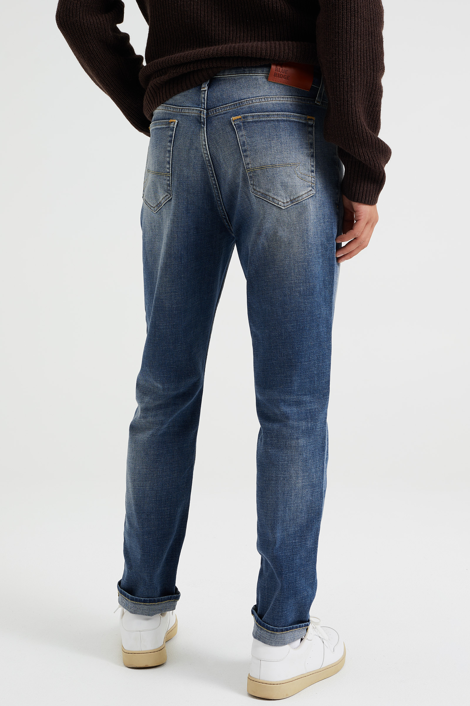 Lardini Blazer in het Blauw Dames Kleding voor voor heren Jeans voor heren Tapered jeans 